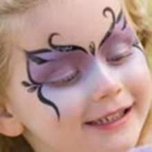 SPARKLE BUTTERFLY face painting for girl for children