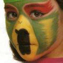PARROT face painting for children