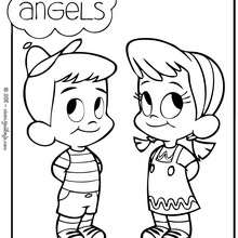 LITTLE ANGELS coloring page