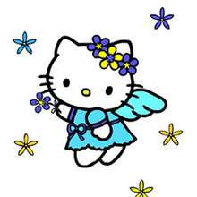 Hello Kitty angel wings sliding game online puzzle