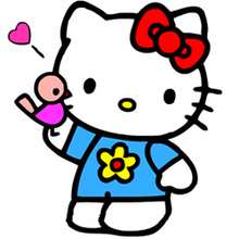 Hello Kitty in love sliding puzzle online puzzle