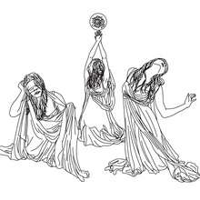 GRAEAE the horrid-creatures of greek mythology coloring page