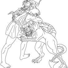 TWELVE TRIALS OF HERACLES coloring page - Coloring page - COUNTRIES Coloring Pages - GREECE coloring pages - GREEK MYTHOLOGY coloring pages - GREEK MYTHS AND HEROES coloring pages