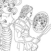 MYTH OF PERSEUS AND MEDUSA coloring page - Coloring page - COUNTRIES Coloring Pages - GREECE coloring pages - GREEK MYTHOLOGY coloring pages - GREEK MYTHS AND HEROES coloring pages