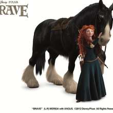 How to draw MERIDA Y ANGUS drawing lesson