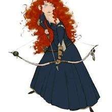 How to draw MERIDA drawing lesson