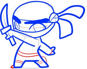 How to draw how to draw a ninja for kids - Hellokids.com