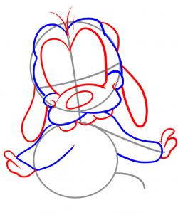 How to draw how to draw baby goofy - Hellokids.com