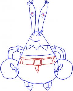 How to draw how to draw mr krabs from spongebob squarepants - Hellokids.com