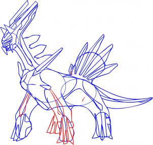 How to draw dialga - Hellokids.com