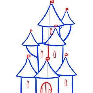 How to draw how to draw a castle for kids - Hellokids.com