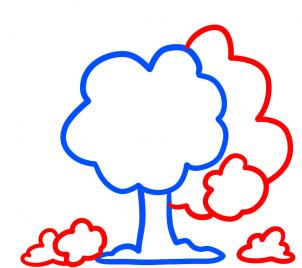 How to draw how to draw trees for kids - Hellokids.com