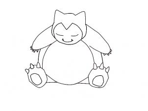 How to draw snorlax - Hellokids.com