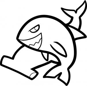 How to draw how to draw sharks for kids - Hellokids.com