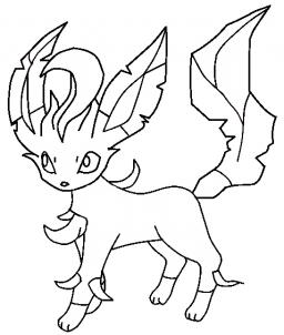 How to draw leafeon - Hellokids.com