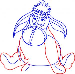 How to draw how to draw eeyore from winnie the pooh - Hellokids.com