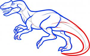 How to draw how to draw an allosaurus - Hellokids.com