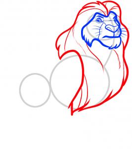 How to draw how to draw mufasa from lion king - Hellokids.com