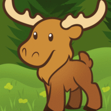 How to Draw a Moose for Kids how-to draw lesson