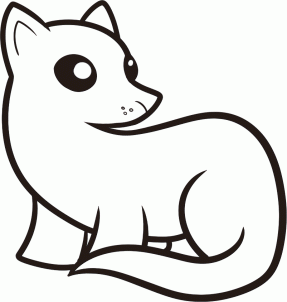 How to draw how to draw a ferret for kids - Hellokids.com