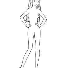 Fashion Model template to print - Drawing for kids - HOW TO DRAW lessons - PATTERN of drawings