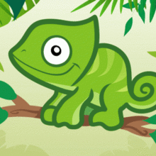 How to Draw a Chameleon for Kids how-to draw lesson