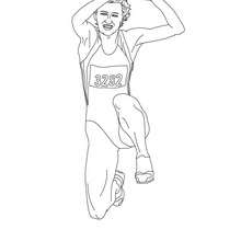 TRIPLE JUMP athletics free coloring page - Coloring page - SPORT coloring pages - ATHLETICS coloring pages for kids