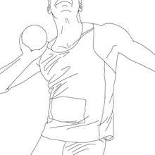 SHOT PUT athletics coloring page - Coloring page - SPORT coloring pages - ATHLETICS coloring pages for kids