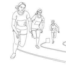 5000M RACE athletics free coloring page - Coloring page - SPORT coloring pages - ATHLETICS coloring pages for kids