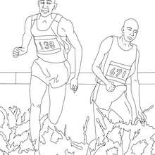 STEEPLECHASE athletics coloring page