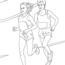 MARATHON athletics coloring page - Coloring page - SPORT coloring pages - ATHLETICS coloring pages for kids