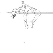HIGH JUMP athletics coloring page - Coloring page - SPORT coloring pages - ATHLETICS coloring pages for kids