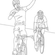 ROAD cycling race coloring page - Coloring page - SPORT coloring pages - CYCLING coloring pages