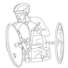 CYCLING paralympic race coloring page - Coloring page - SPORT coloring pages - CYCLING coloring pages