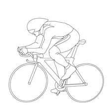 TRACK cycling sport coloring page - Coloring page - SPORT coloring pages - CYCLING coloring pages