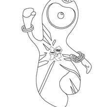 Wenlock London olympic mascot coloring page