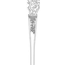 London olympic torch coloring page - Coloring page - SPORT coloring pages - OLYMPIC GAMES coloring pages - OLYMPIC SYMBOLS coloring pages