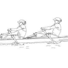 ROWING RACE coloring page