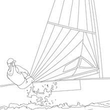 SAILING RACE coloring page
