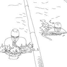 FREESTYLE swimming sport coloring page - Coloring page - SPORT coloring pages - SWIMMING coloring pages