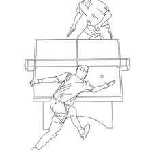 TABLE TENNIS coloring page - Coloring page - SPORT coloring pages - SPORTS WITH BALLS coloring pages