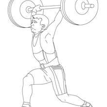 WEIGTHLIFTING coloring page