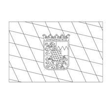 Flag of BAYERN coloring page - Coloring page - COUNTRIES Coloring Pages - GERMANY coloring pages - GERMAN STATE FLAGS coloring pages