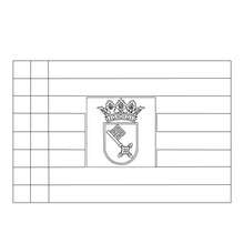 Flag of BREMEN coloring page - Coloring page - COUNTRIES Coloring Pages - GERMANY coloring pages - GERMAN STATE FLAGS coloring pages