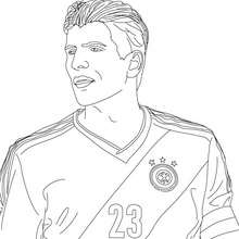 MARIO GOMEZ German football player coloring page