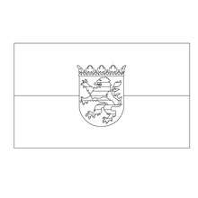 Flag of HESSE coloring page - Coloring page - COUNTRIES Coloring Pages - GERMANY coloring pages - GERMAN STATE FLAGS coloring pages