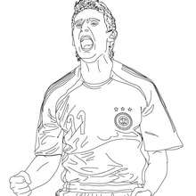 MIROSLAV KLOSE German football player coloring page - Coloring page - COUNTRIES Coloring Pages - GERMANY coloring pages - FAMOUS GERMAN PEOPLE coloring pages