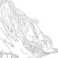 RUGEN ISLAND WHITE CLIFFS coloring page - Coloring page - COUNTRIES Coloring Pages - GERMANY coloring pages - FAMOUS PLACES IN GERMANY coloring pages
