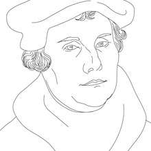 MARTIN LUTHER German Protestant reformer coloring page - Coloring page - COUNTRIES Coloring Pages - GERMANY coloring pages - FIGURES OF GERMAN HISTORY coloring pages