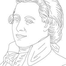 WOLFGANG AMADEUS MOZART famous austrian composer coloring page - Coloring page - COUNTRIES Coloring Pages - GERMANY coloring pages - FIGURES OF GERMAN HISTORY coloring pages